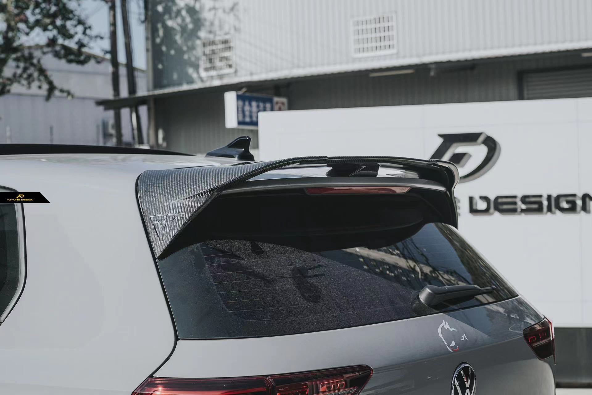 Future Design FD Carbon Fiber REAR ROOF SPOILER for Volkswagen Golf R ...