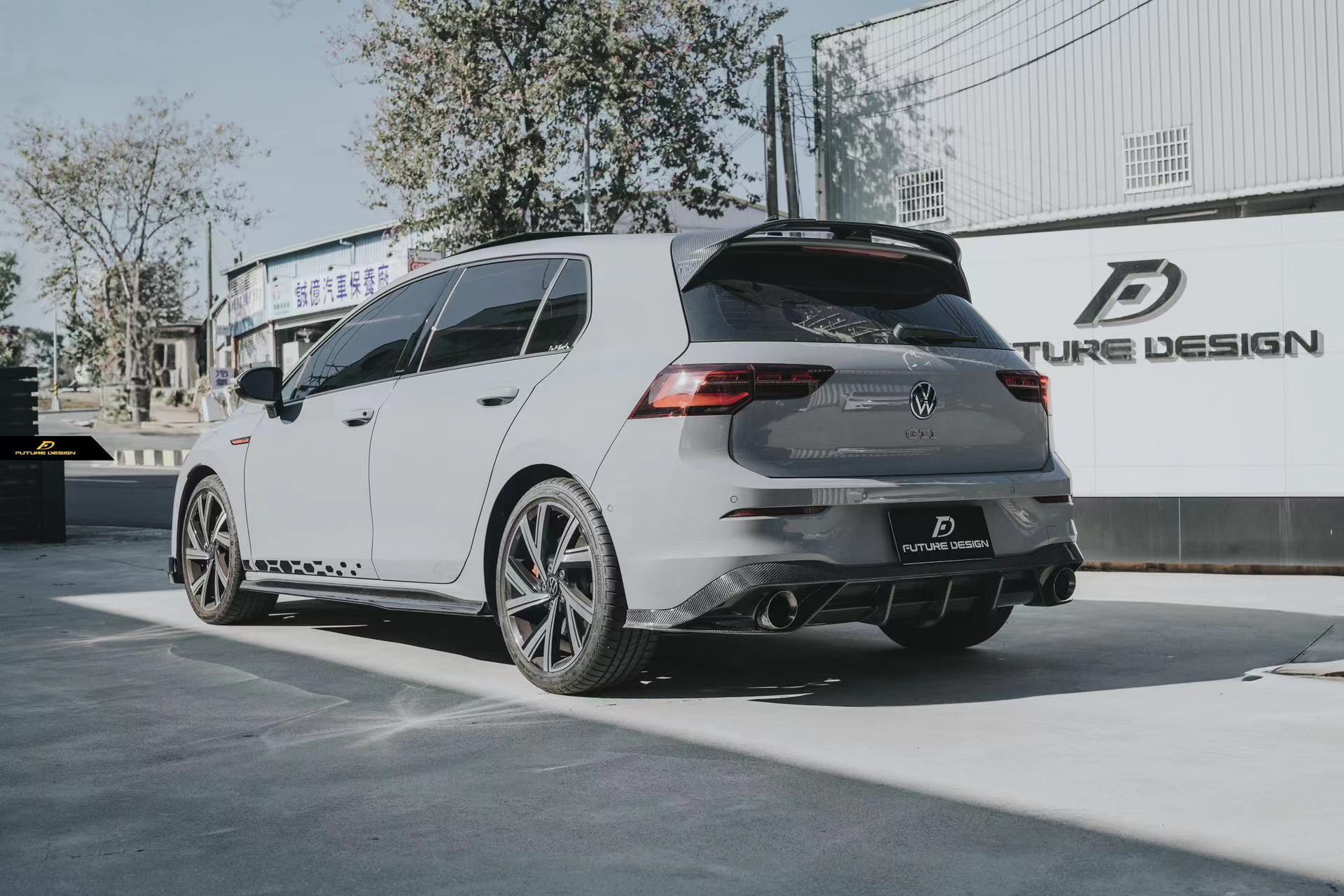 Future Design FD Carbon Fiber REAR ROOF SPOILER for Volkswagen Golf R ...