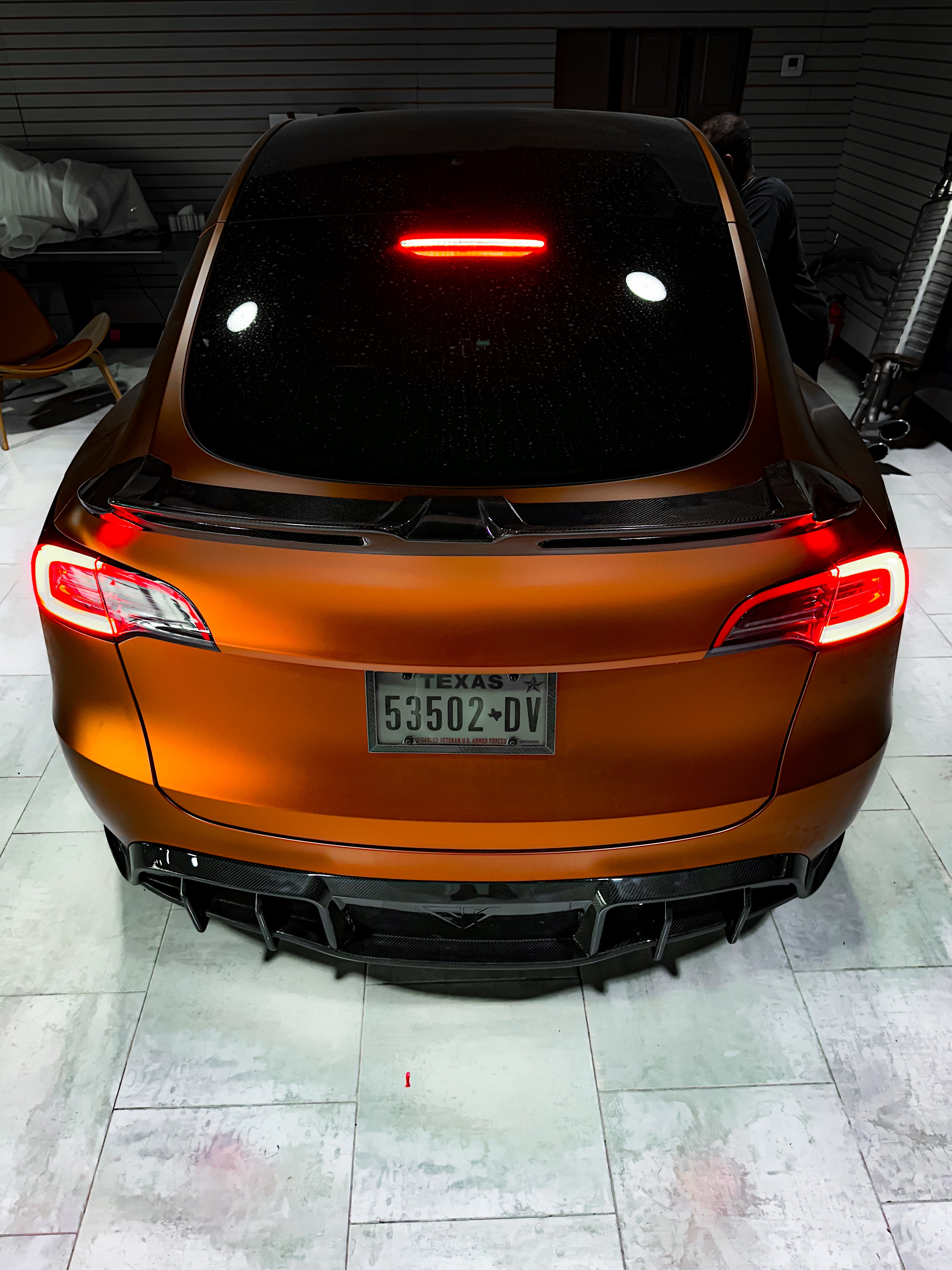 Future Design Carbon Fiber REAR DIFFUSER for Tesla Model Y / Performan