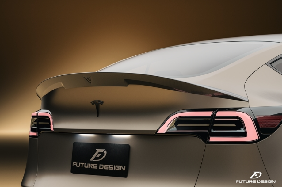 Future Design Carbon Fiber FD V2 REAR SPOILER for Tesla Model Y / Perf