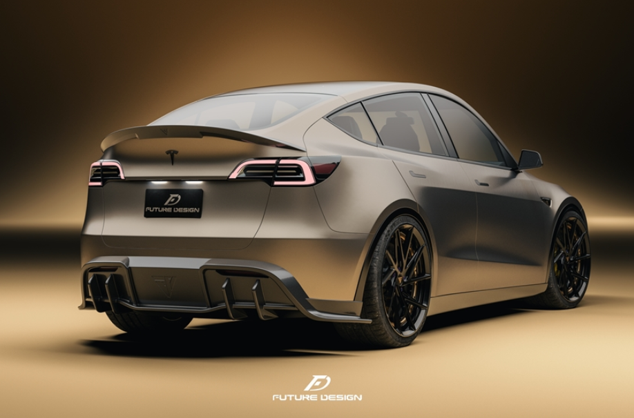 Future Design Carbon Fiber FD V2 REAR SPOILER for Tesla Model Y / Performance