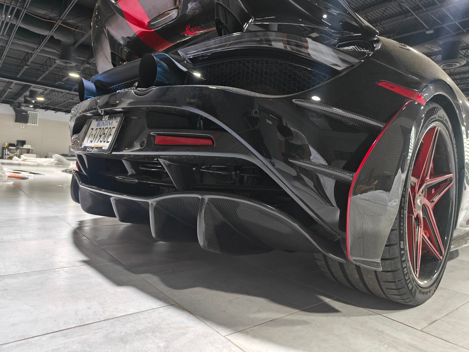 750s Rear Diffuser Future Design Carbon McLaren 720S Carbon Fiber Rear Diffuser