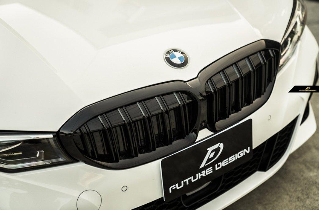  3シリーズ G20 G21グリル ブラック Future Design Future Design Carbon BMW G20 / G21 3 Series ABS Front Grill Ver.3