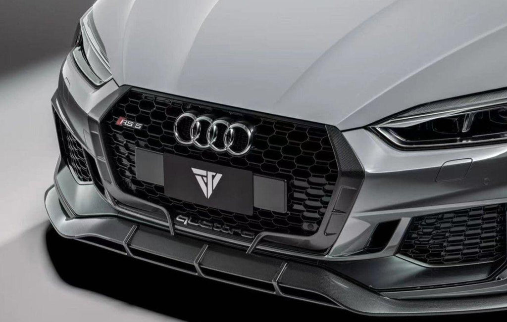 Future Design Carbon Fiber FRONT GRILL SIDE OVERLAY TRIM - "Blaze kit" for Audi RS5 B9 2017-2019 - Performance SpeedShop