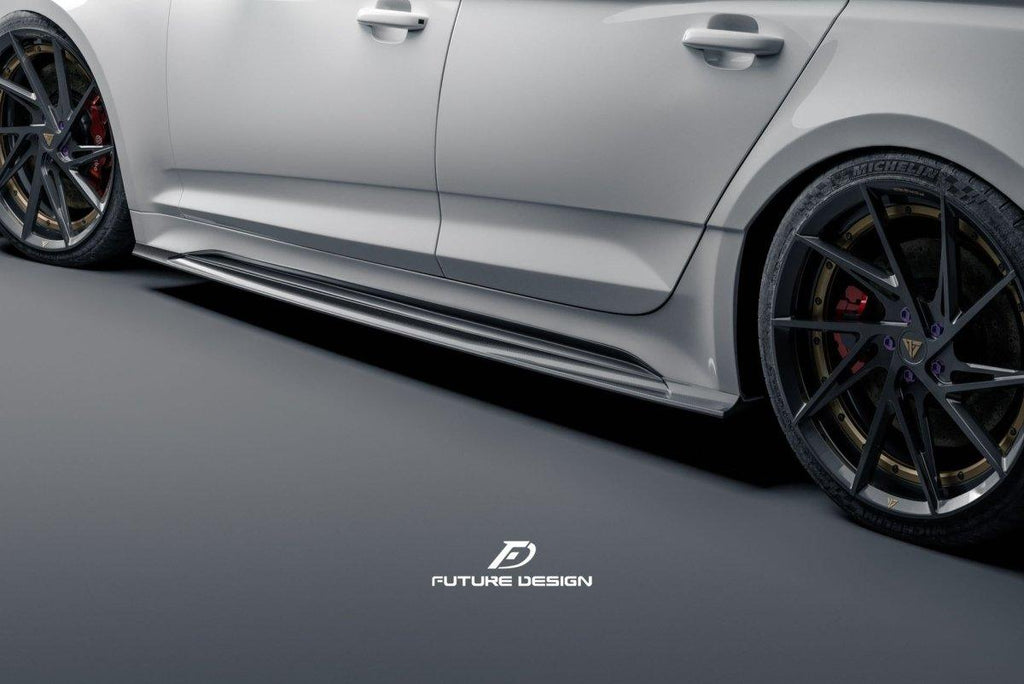 Future Design Carbon Fiber SIDE SKIRTS - "Blaze kit" for Audi RS5 B9.5 2020-2022 - Performance SpeedShop