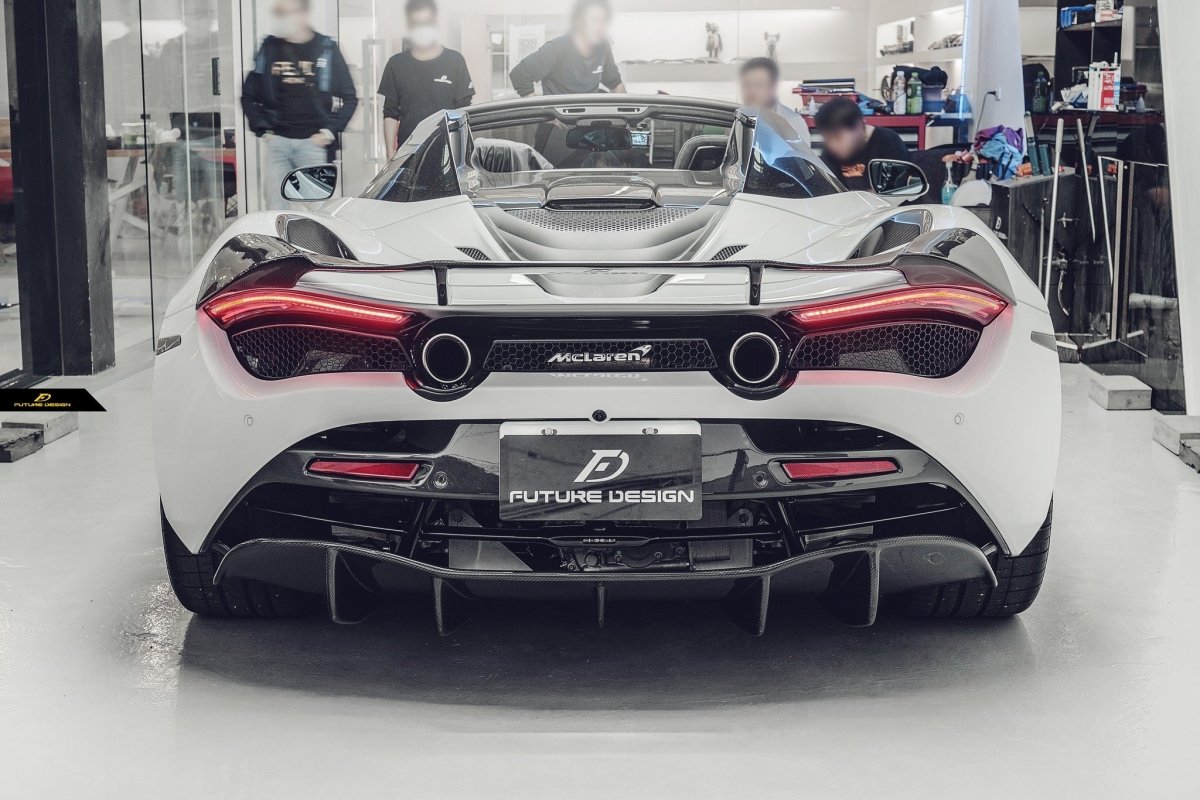 720s Rear Future Design Carbon McLaren 720S Carbon Fiber Rear Diffuser