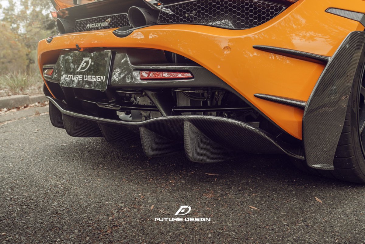 720s Rear Diffuser Future Design Carbon McLaren 720S Carbon Fiber Rear Diffuser