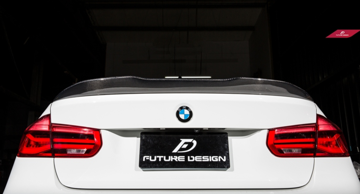 Future Design Carbon Aftermarket Parts - Carbon Fiber Rear Spoiler PSM Style for BMW F80 F30  -performance speedshop