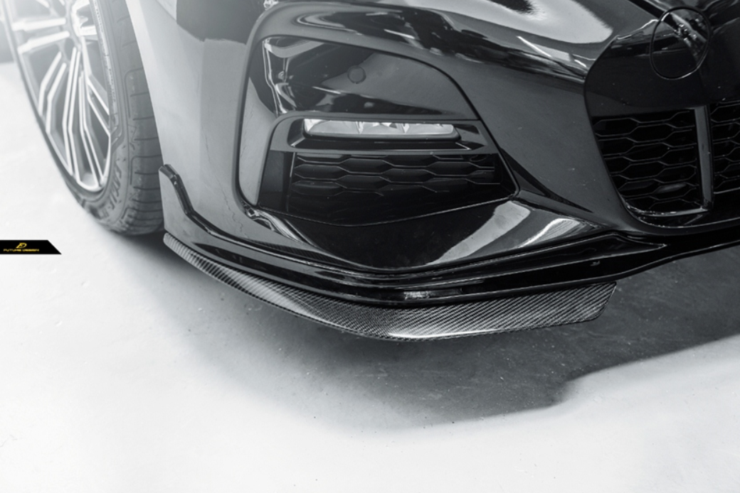 Future Design Carbon M Performance Carbon Fiber Front Splitter ( 2 Pcs ) for BMW G20 / G21 3 Series M340i 330i with M-Package
