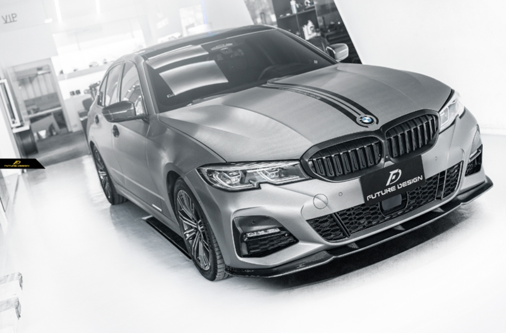 Future Design FD Carbon Fiber Front Splitter for BMW G20 / G21 3 Series M340i 330i with M-Package