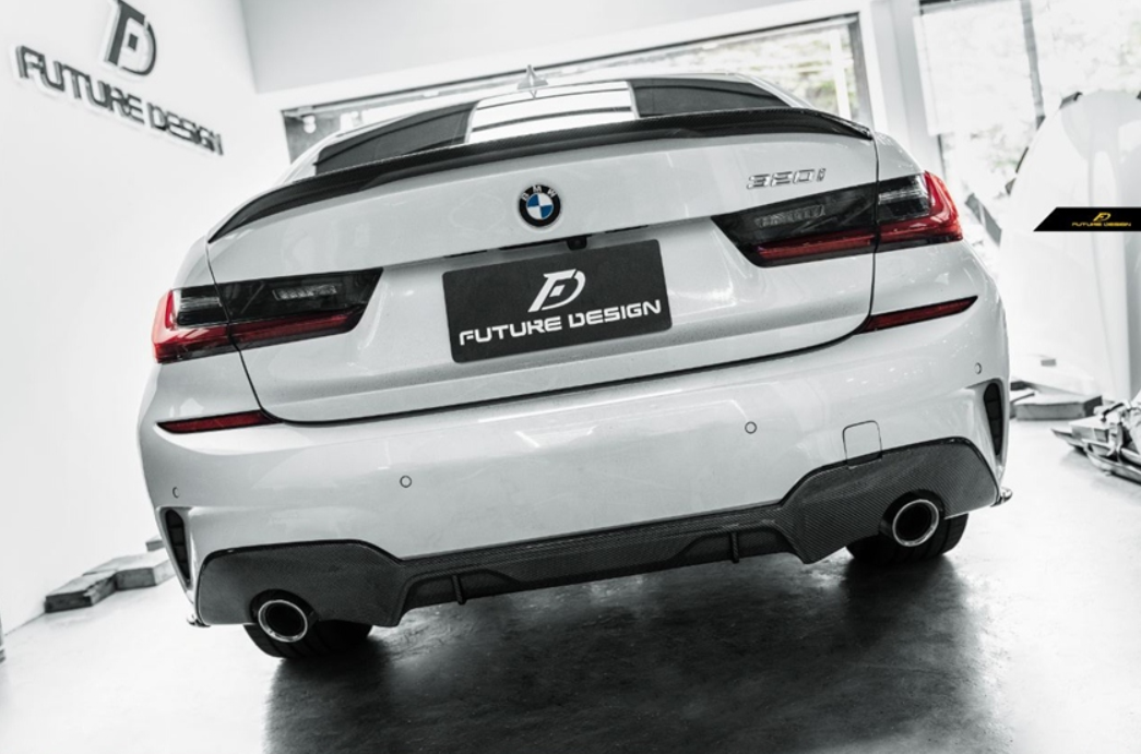 Future Design M Performance Carbon Fiber Rear Diffuser for BMW G20 / G21 3 Series 330i with M-Package