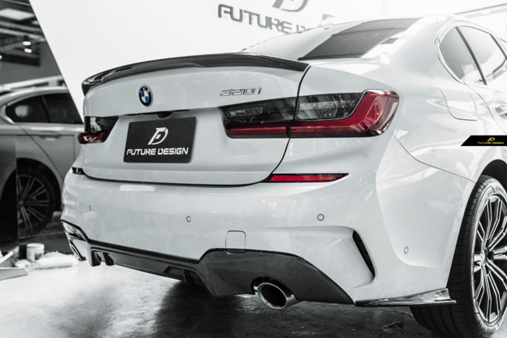 Future Design M Performance Carbon Fiber Rear Diffuser for BMW G20 / G21 3 Series 330i with M-Package