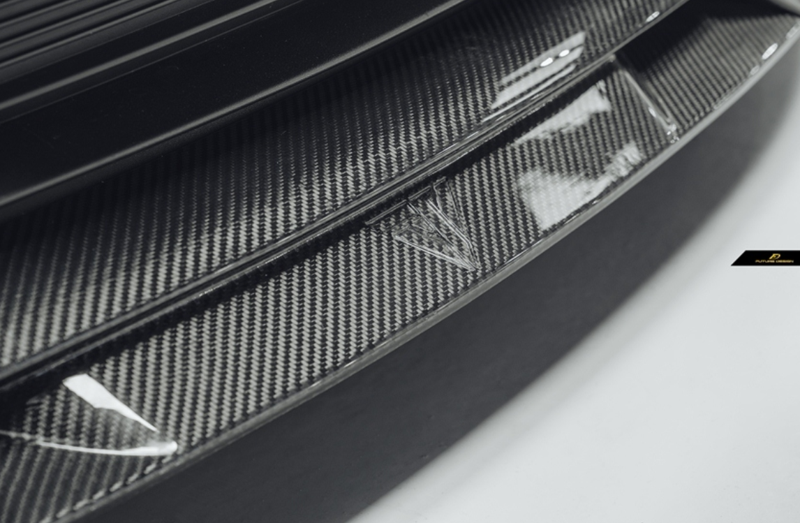Future Design FD V2 Carbon Fiber FRONT LIP SPLITTER for Porsche Taycan Base & 4S