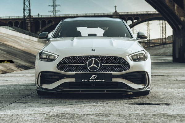 FD V2 Carbon Fiber FRONT LIP for W206 C300 with AMG Package Sedan 2021-ON