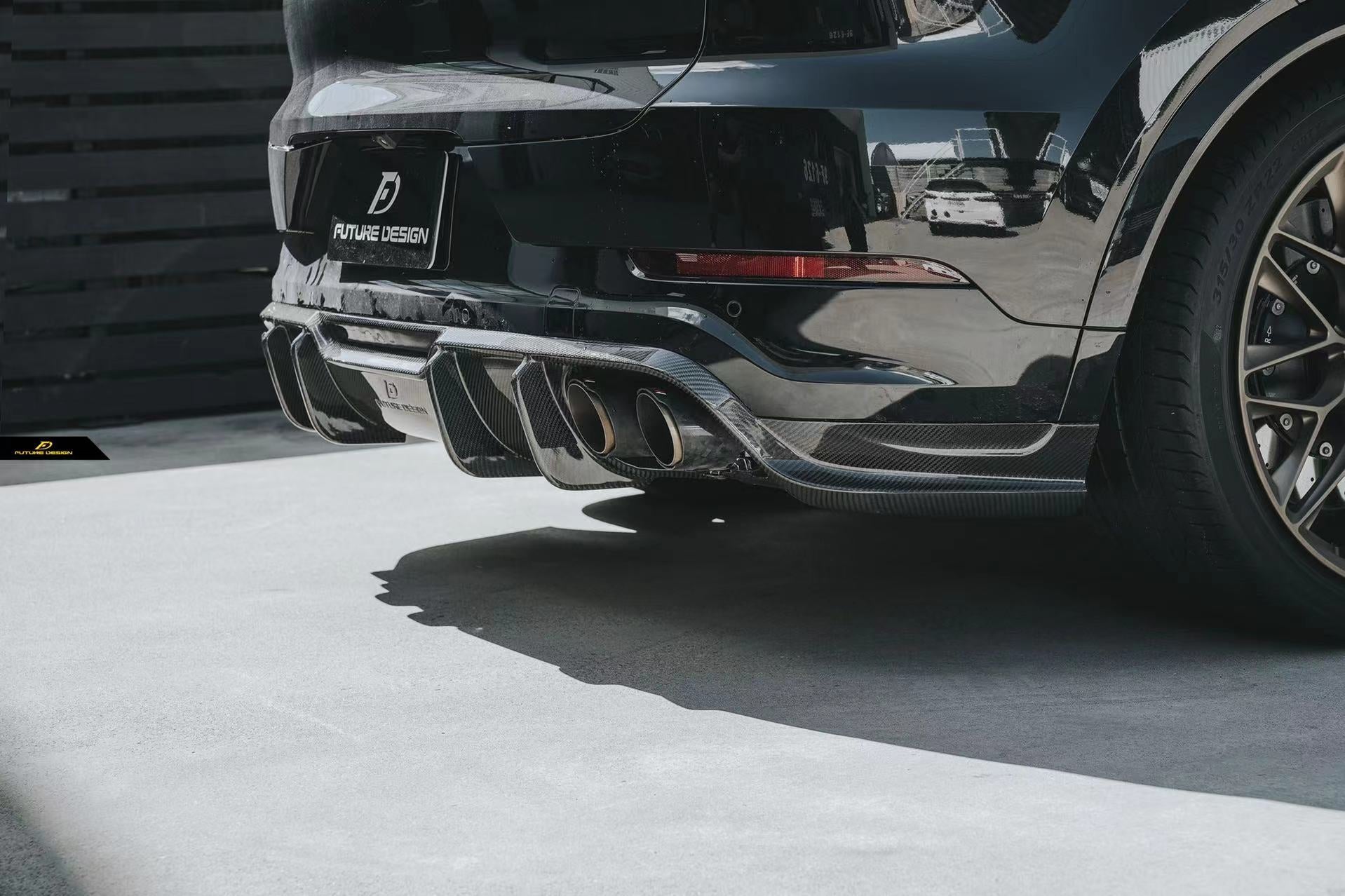 Future Design Carbon Fiber REAR DIFFUSER for Porsche Cayenne Coupe 9Y3