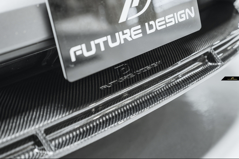 Future Design Carbon Fiber FRONT LIP SPLITTER for Porsche Cayenne Coupe 9Y3