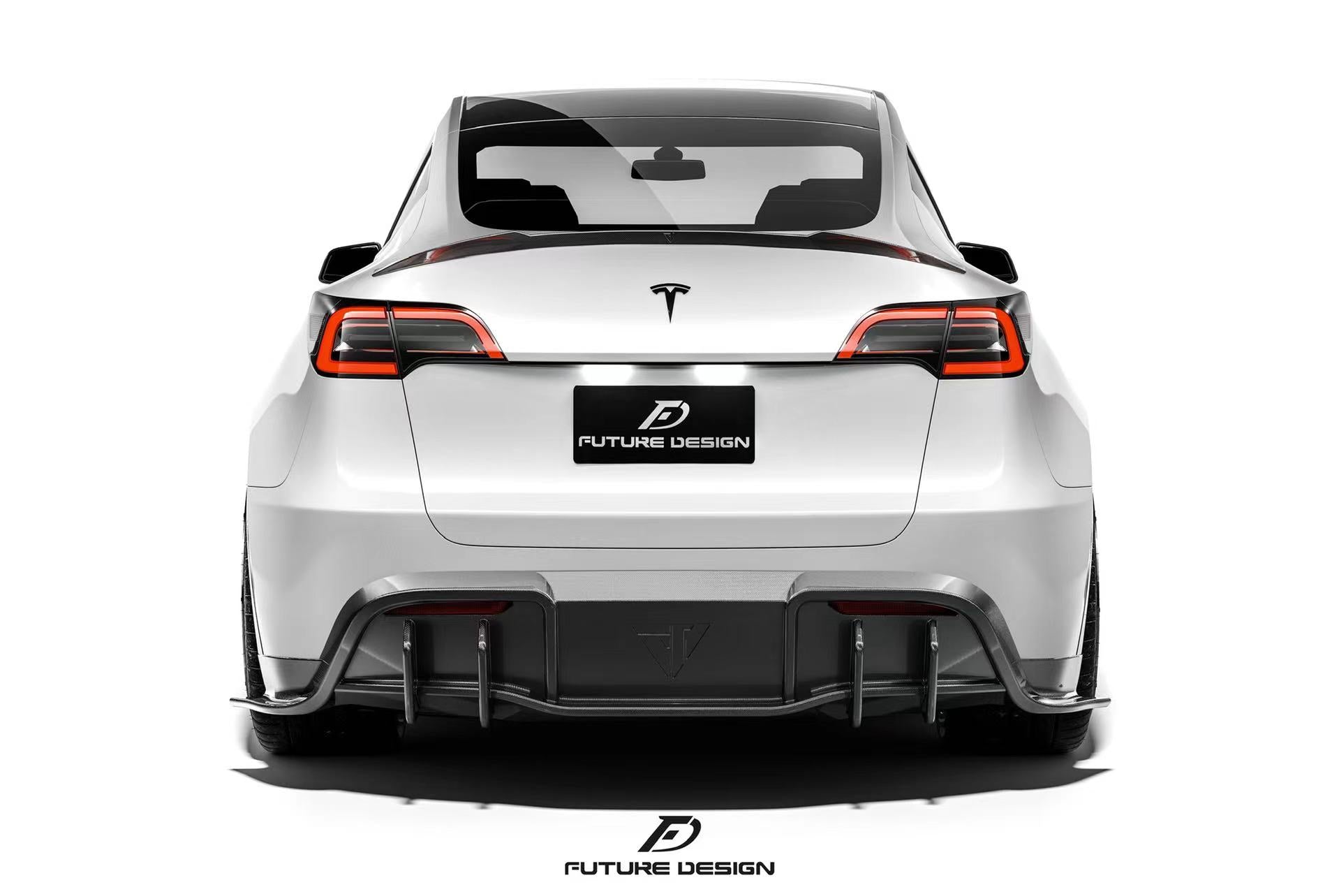 Future Design Carbon Fiber REAR DIFFUSER for Tesla Model Y / Performan