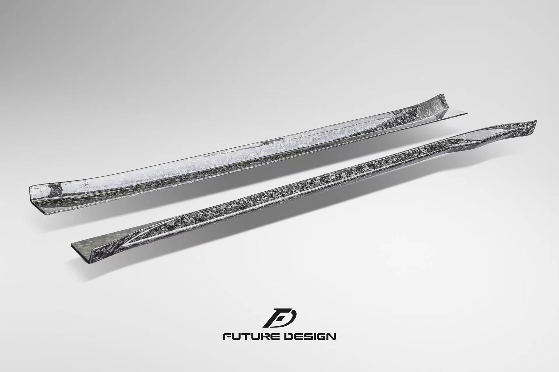 Future Design Carbon Fiber SIDE SKIRTS for Porsche 992 Carrera & 4 & S & 4S