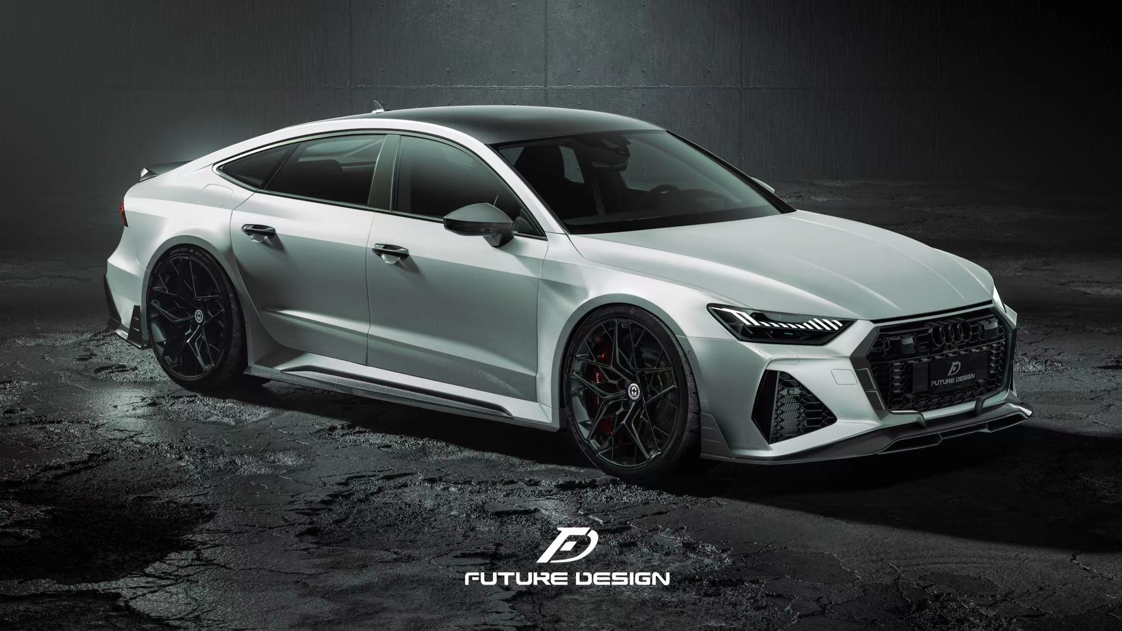 Future Design Blaze Carbon Fiber FRONT LIP SPLITTER for Audi RS6 RS7 C8 2020-ON
