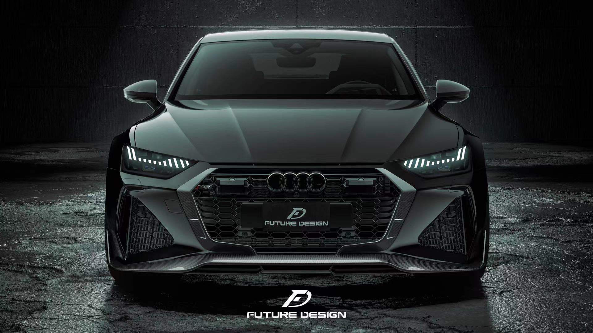Future Design Blaze Carbon Fiber FRONT LIP SPLITTER for Audi RS6 RS7 C8 2020-ON