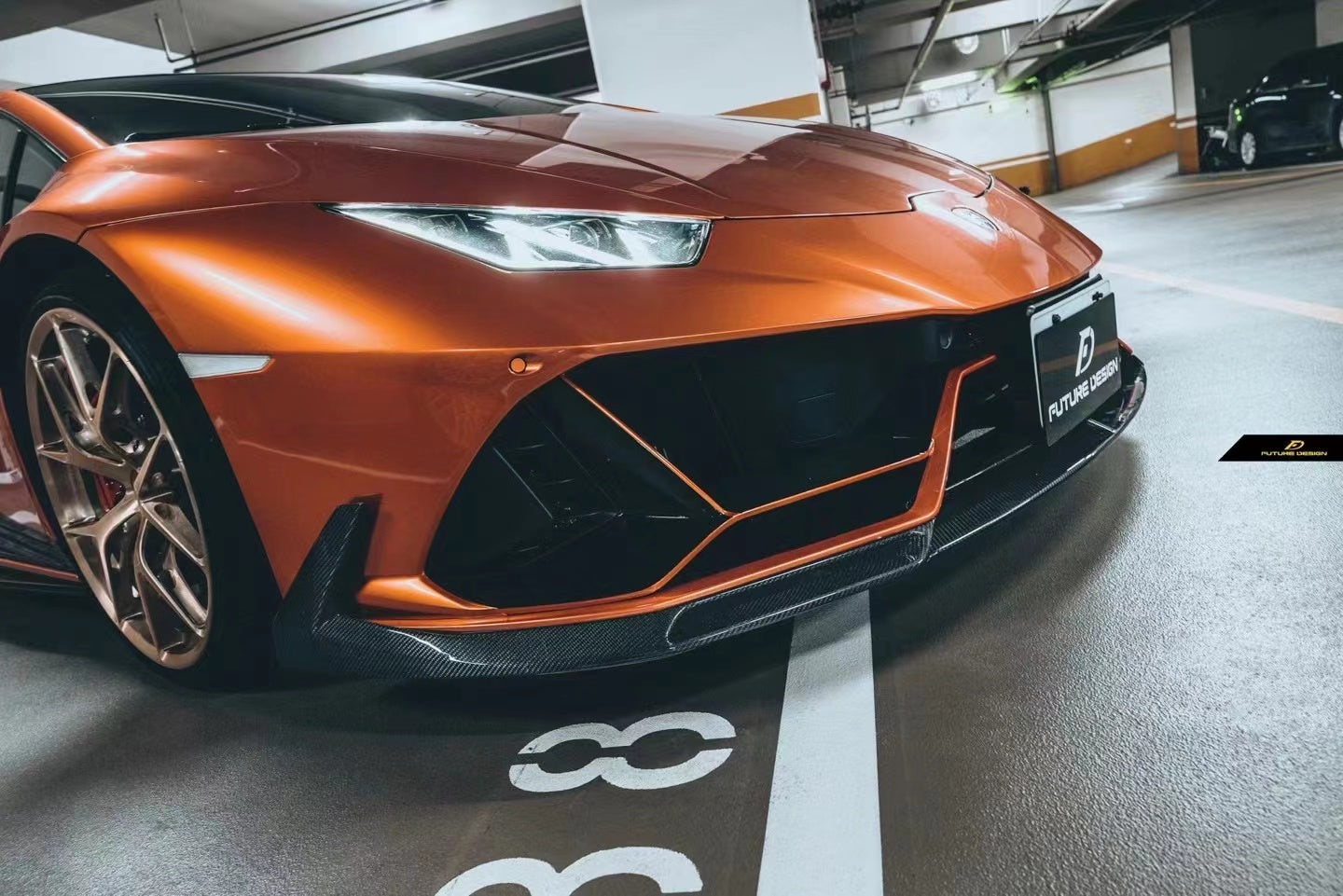 Future Design FD Carbon Fiber FRONT LIP SPLITTER for Lamborghini Huracan EVO AWD