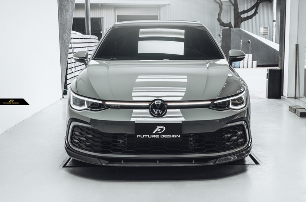 Future Design FD Carbon Fiber FRONT LIP SPLITTER for Volkswagen Golf GTI MK8