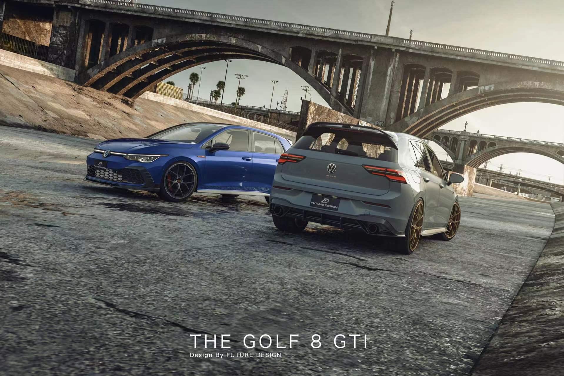 Future Design FD Carbon Fiber REAR DIFFUSER for Volkswagen Golf GTI MK ...