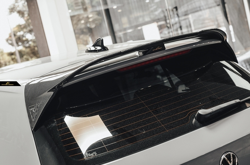 Future Design FD Carbon Fiber REAR ROOF SPOILER for Volkswagen Golf R ...