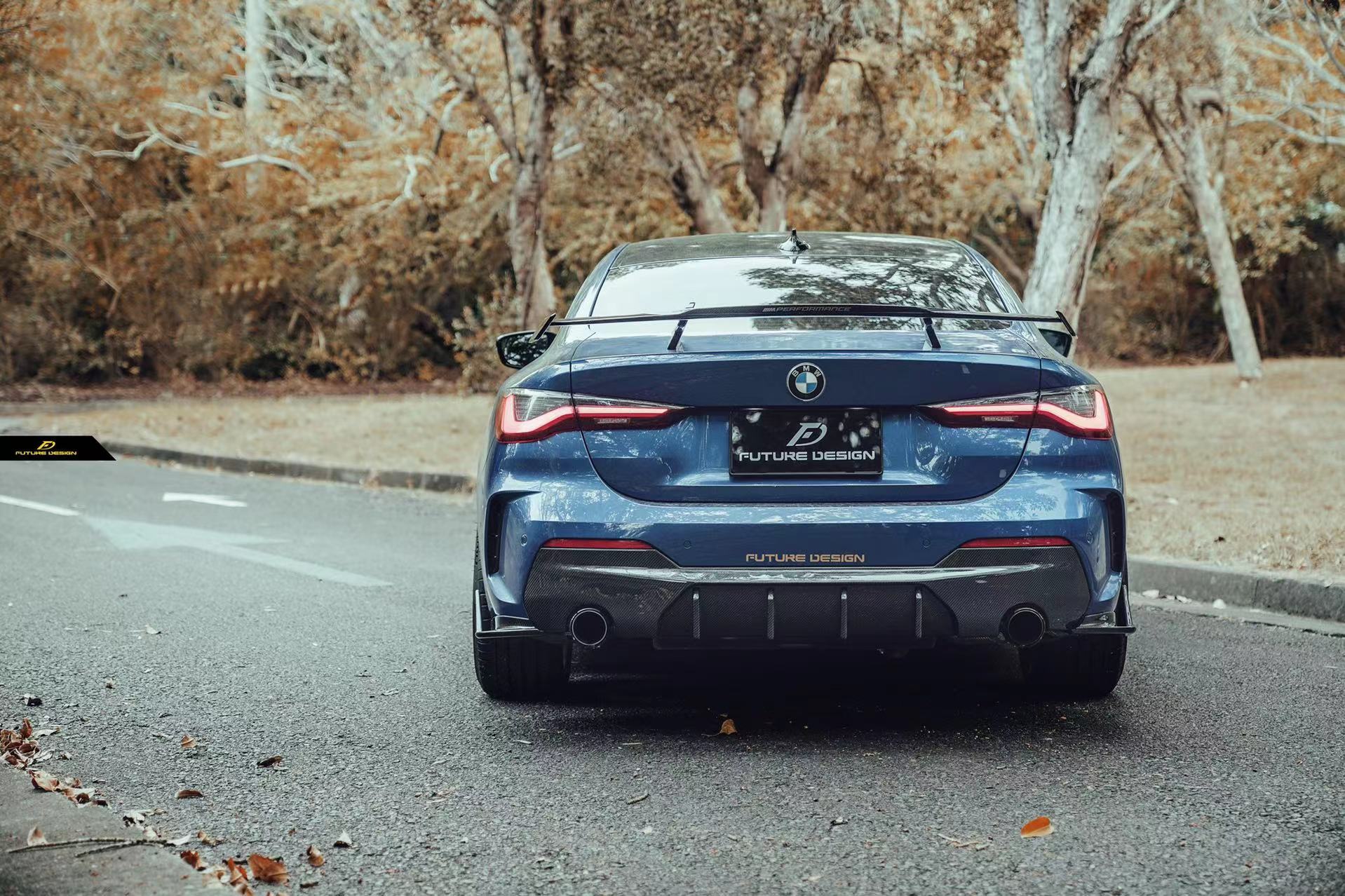 Future Design FD Carbon Fiber REAR DIFFUSER ( Dual tips ) & REAR CANAR ...