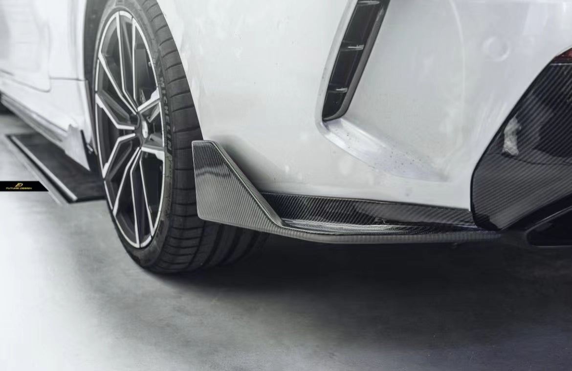Future Design FD Carbon Fiber REAR DIFFUSER & REAR CANARDS for BMW 4 Series G22 G23 2021-ON 420i 430i M440i