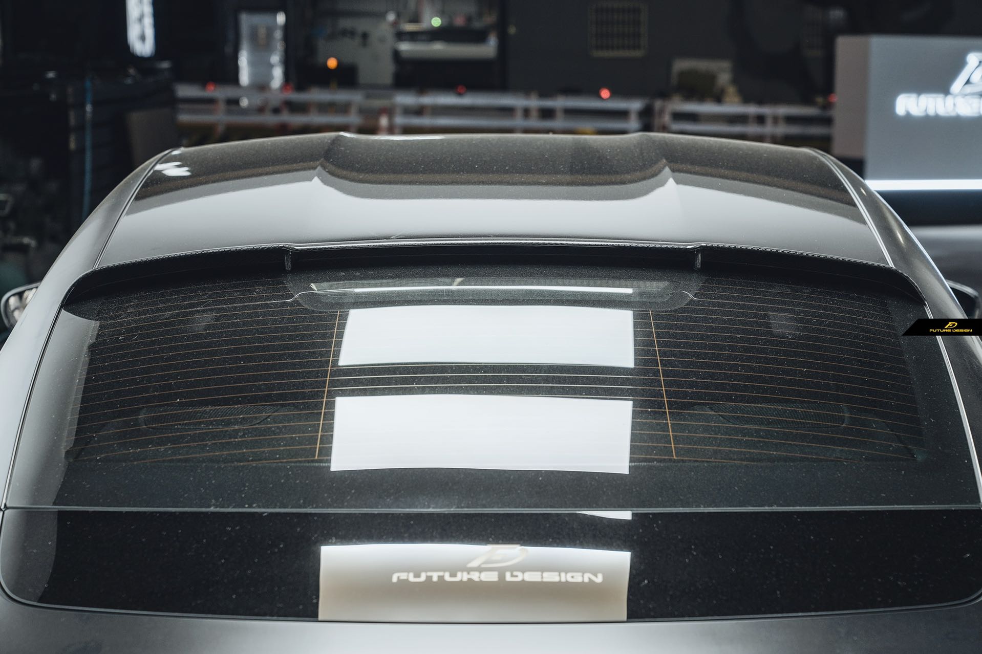 Future Design FD Carbon Fiber ROOF SPOILER for Porsche Taycan Base & 4S & Turbo & Turbo S