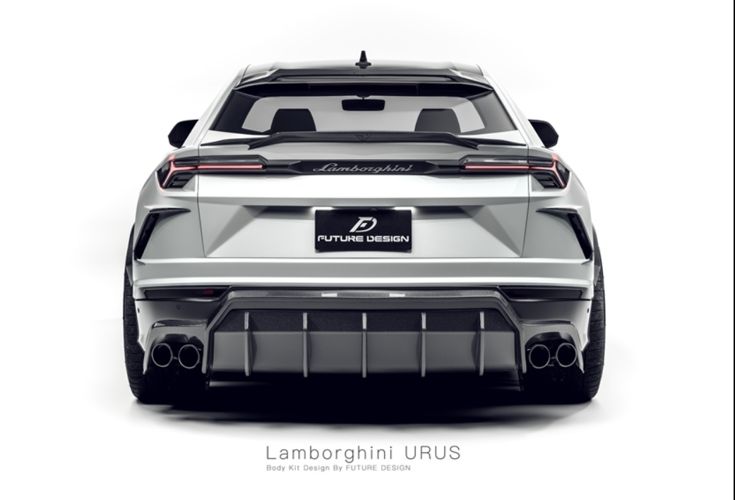 Future Design FD V2 Carbon Fiber REAR DIFFUSER for Lamborghini Urus