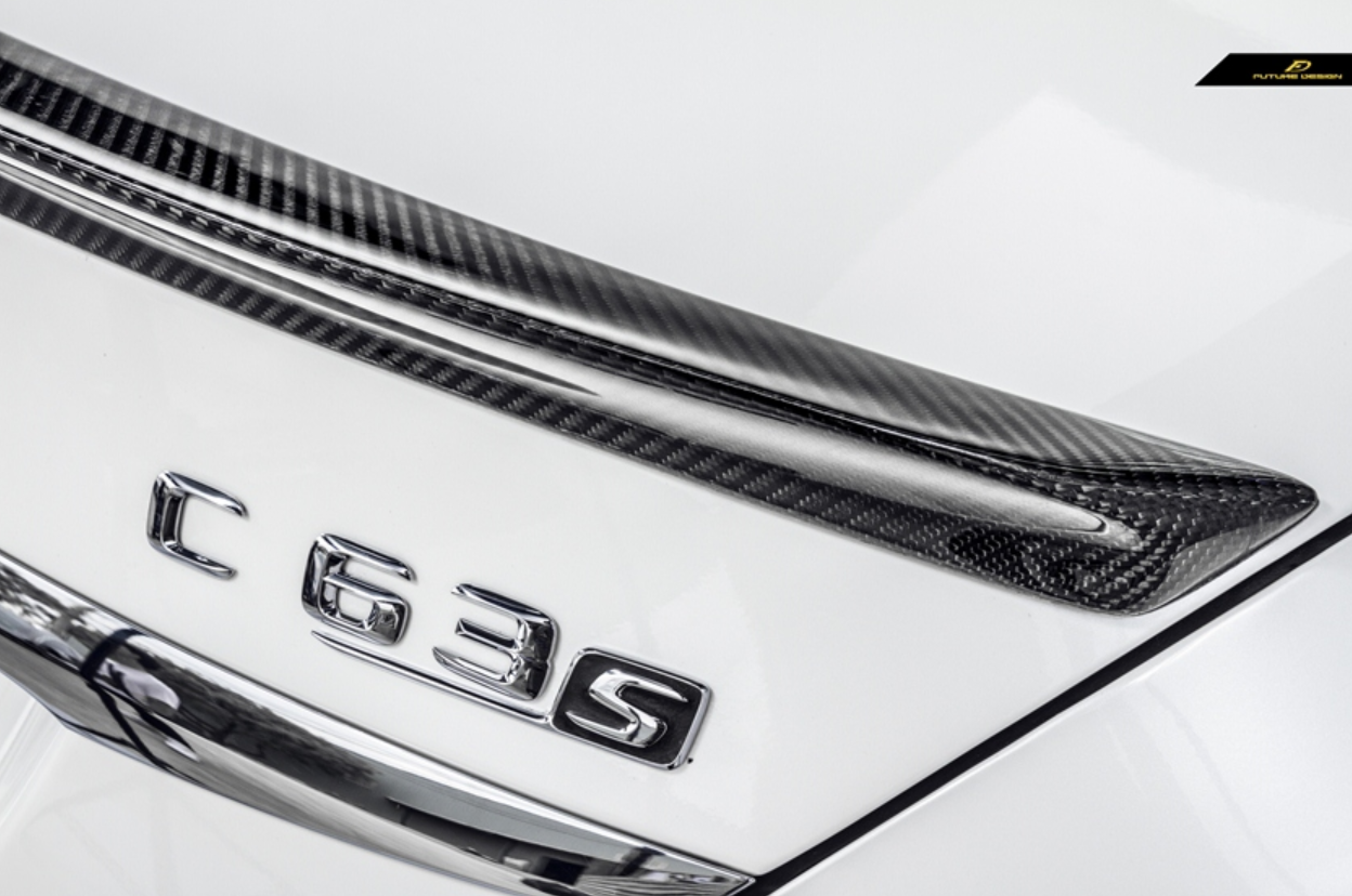 Future Design Carbon Fiber Rear Spoiler FD V1 for Mercedes Benz 2015-ON W205 C300 C43 C63 AMG Sedan 4 Door