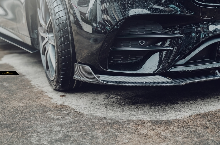 Mercedes W213 E-Class Sport Carbon Fiber Front Lip Spoiler E350 E43 E53