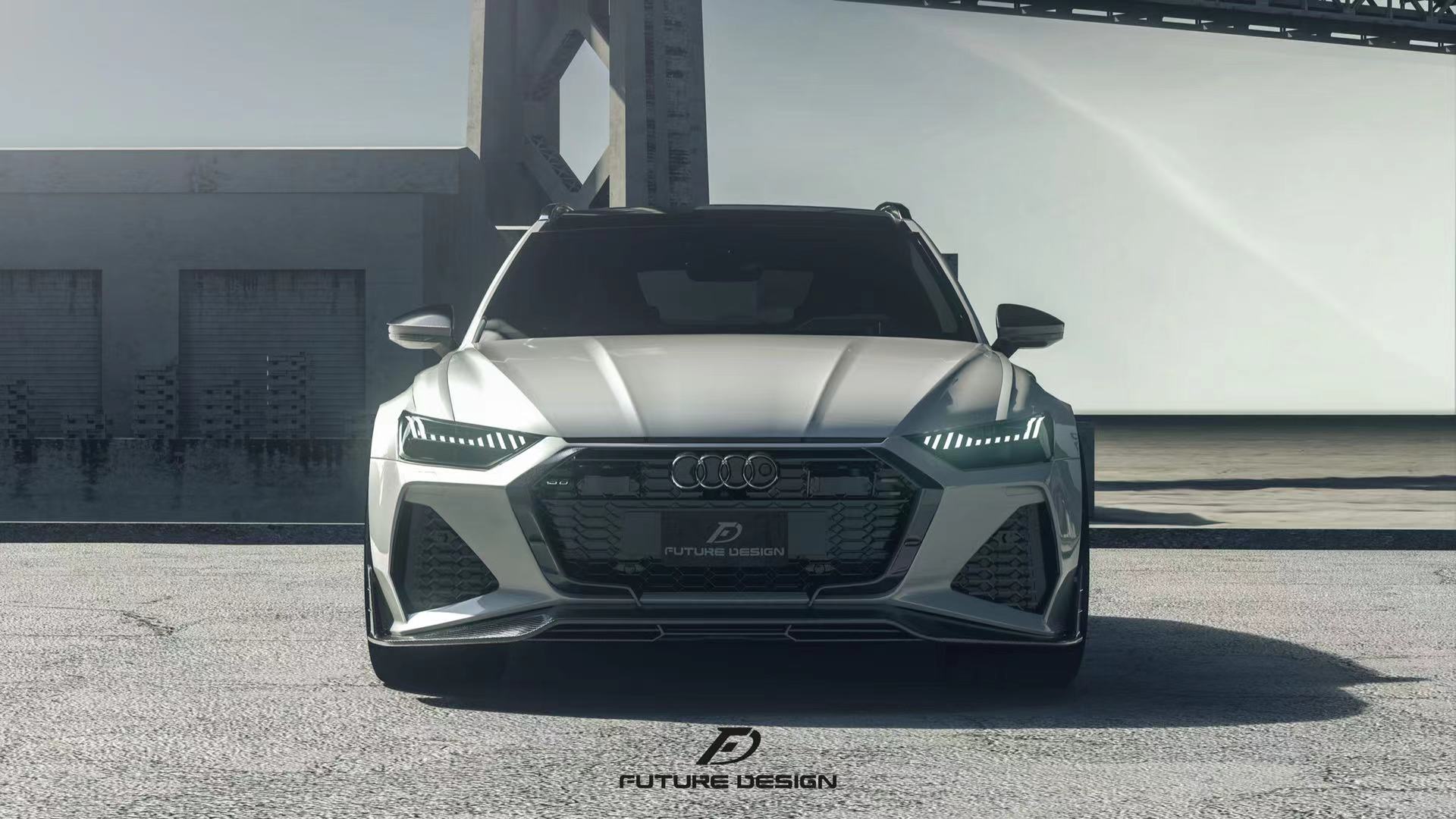 Future Design Blaze Carbon Fiber FRONT LIP SPLITTER for Audi RS6 RS7 C8 2020-ON