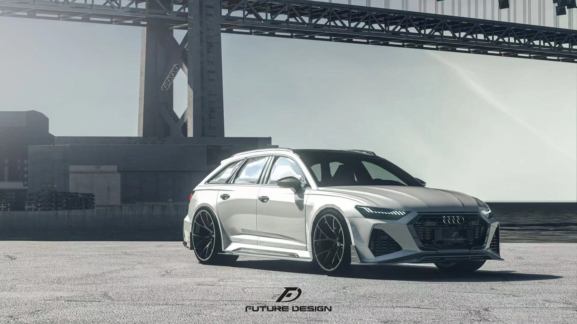 Future Design Blaze Carbon Fiber FRONT LIP SPLITTER for Audi RS6 RS7 C8 2020-ON
