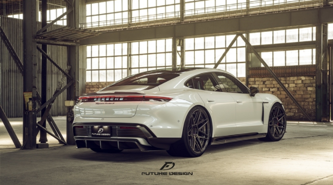Future Design FD Carbon Fiber REAR SPOILER for Porsche Taycan Base & 4S & Turbo & Turbo S